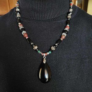 Boho Onyx & Agate Necklace